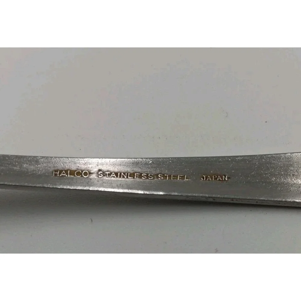 4 Halco‎ Stainless Steel Salad Forks Halco Leonard Patter Made in Japan